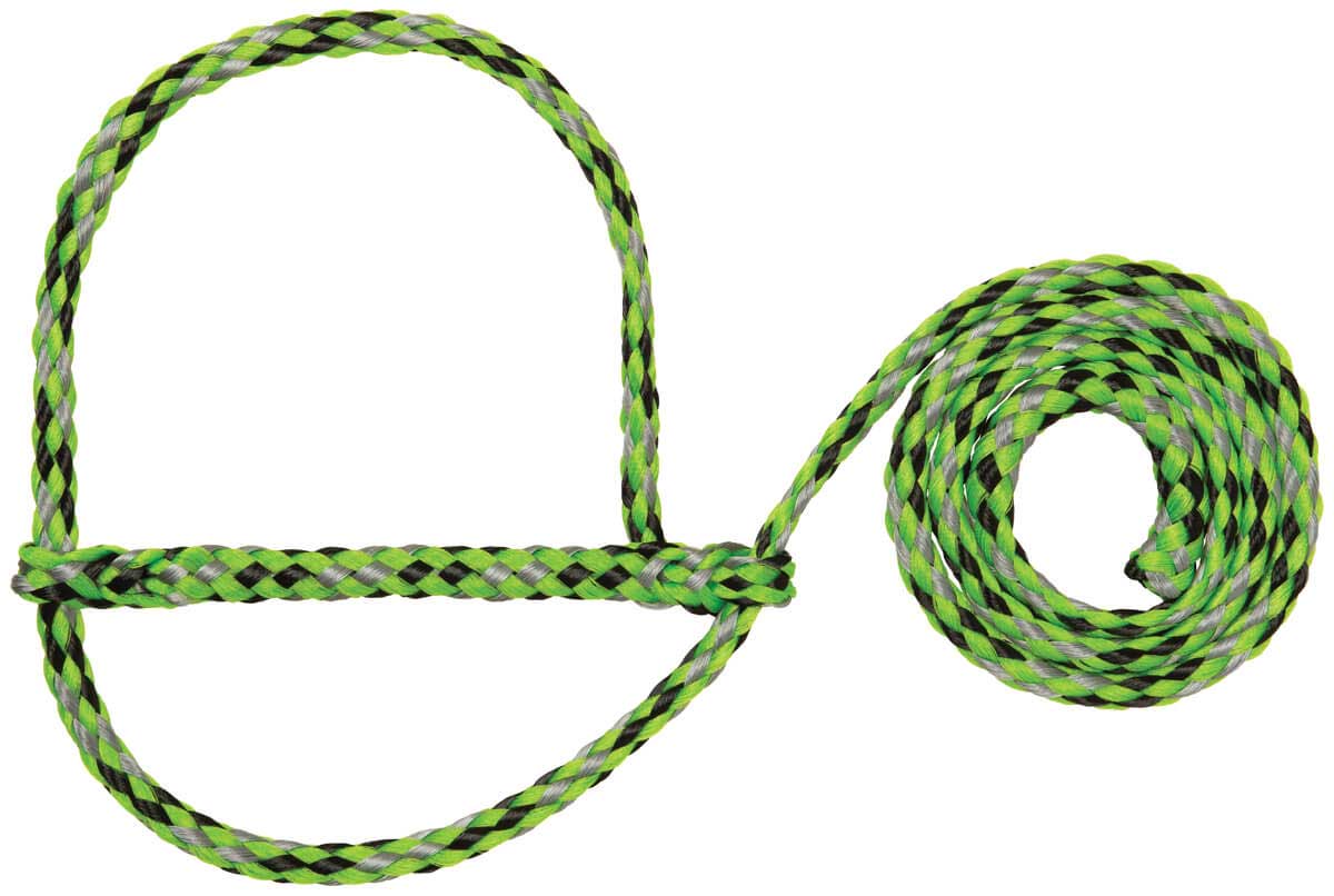 Poly Rope Sheep Halter Lime/Black/Gray Item 10012