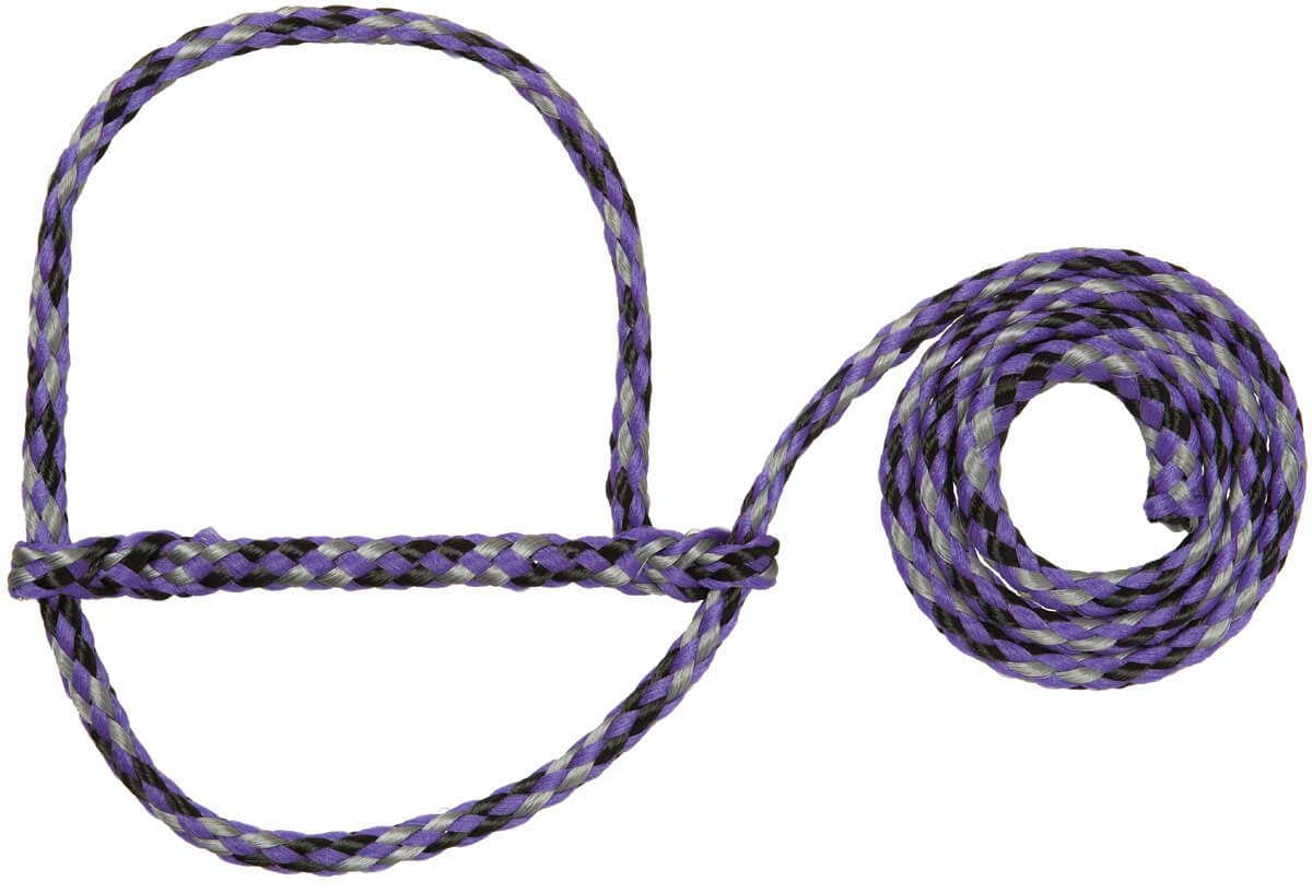 Poly Rope Sheep Halter Purple/Black/Gray Item 10012