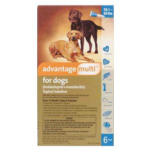 Advantage Multi for Dogs 55-88 lbs 6 ct - Item # 1002RX