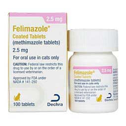 Felimazole for Cats 2.5 mg 100 ct - Item # 1006RX