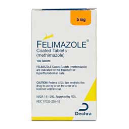Felimazole for Cats 5 mg 100 ct - Item # 1007RX
