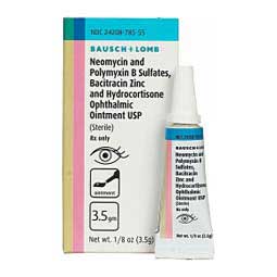 Neomycin-Polymyxin B, Bacitracin Zinc and Hydrocortisone Ophthalmic for Dogs and Cats 3.5 gm - Item # 1020RX