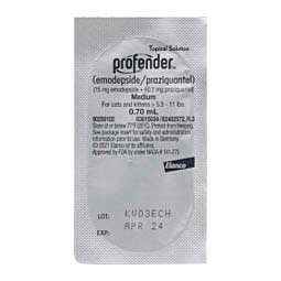 Profender for Cats 5.5-11 lbs 1 ct - Item # 1072RX