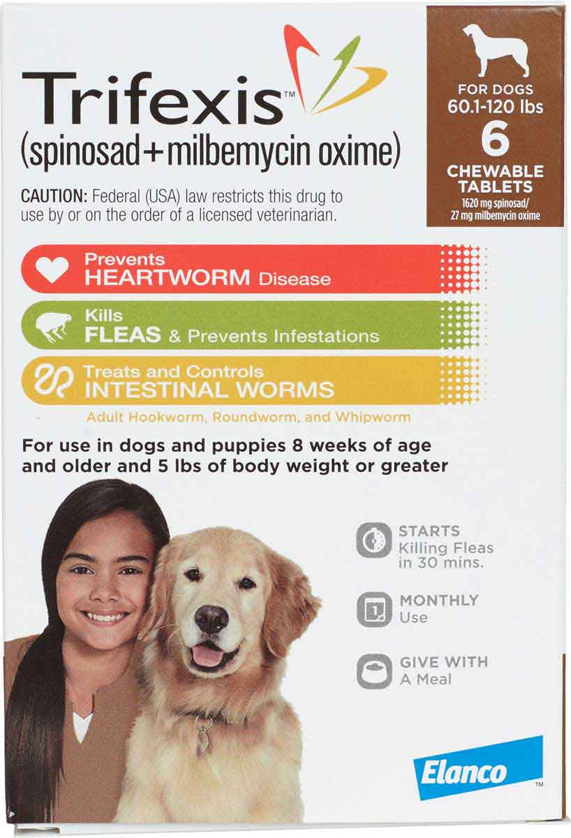 Trifexis Heartworms + Fleas + Worms Free Shipping Elanco Animal
