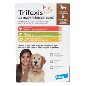 Trifexis for Dogs 60-120 lbs 6 ct - Item # 1085RX