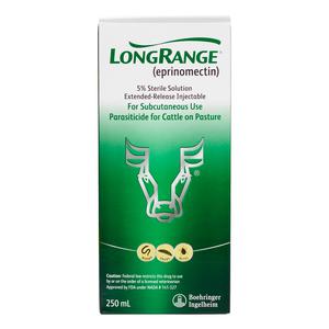 LongRange Extended-Release Parasiticide for Cattle 250 ml - Item # 1101RX