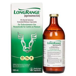 LongRange Extended-Release Parasiticide for Cattle 500 ml - Item # 1102RX
