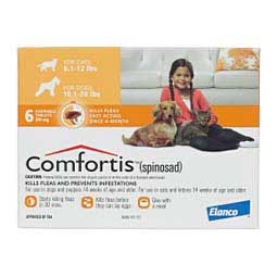 Comfortis Chewable Tablets Dogs and Cats Dog 10-20 lbs Cat 6-12 lbs 6 ct - Item # 1104RX
