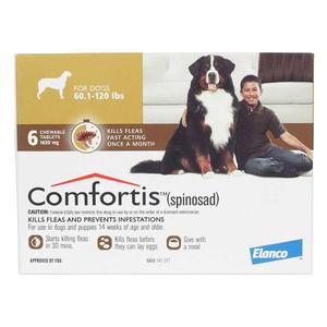 Comfortis Chewable Tablets Dogs and Cats Dog 60-120 lbs 6 ct - Item # 1107RX