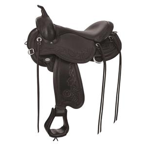 1750 Wind River Flex 2 Western Trail Horse Saddle Black - Item # 11137