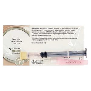 Vetera West Nile Equine Vaccine 1 dose syringe - Item # 11163
