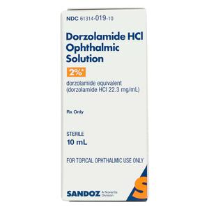 Dorzolamide HCl Ophthalmic 2% 10 ml - Item # 1120RX