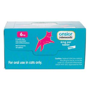Onsior (Robenacoxib) for Cats 6 mg 30 ct - Item # 1124RX
