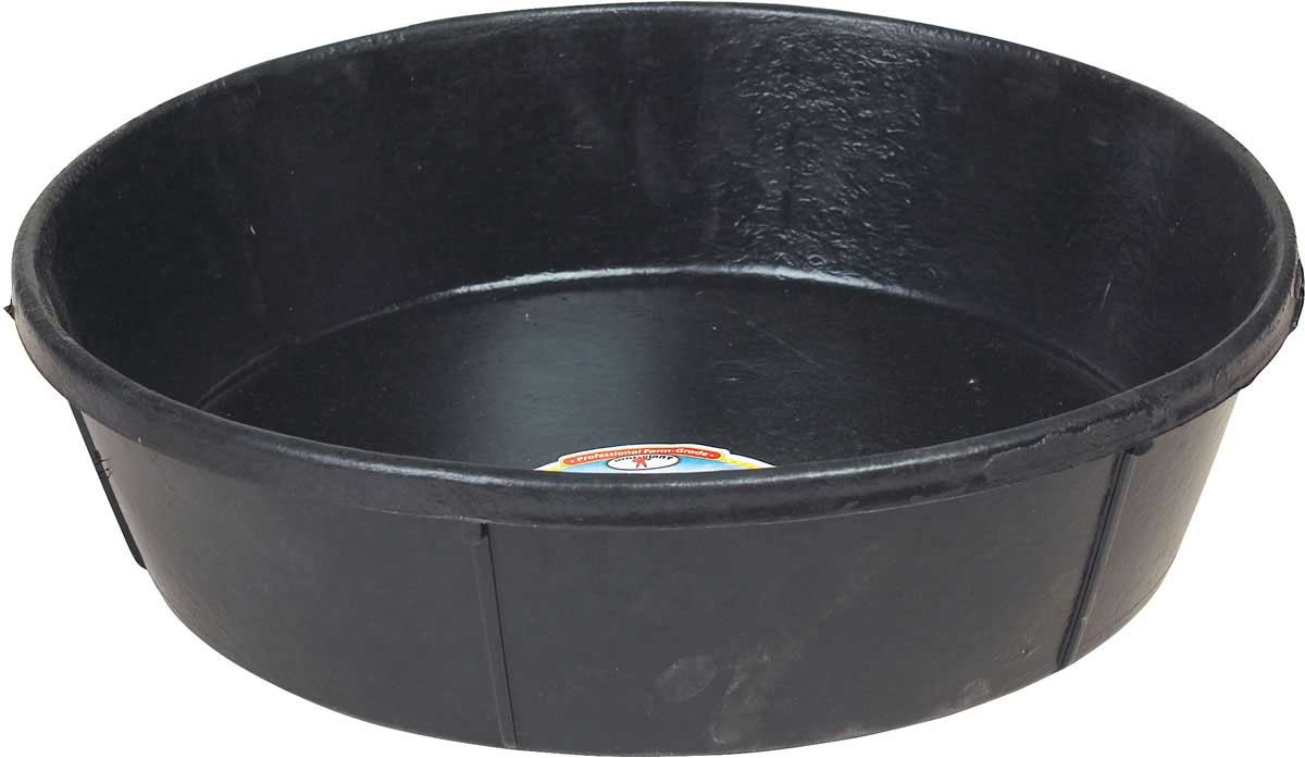 3-Gallon Rubber Feed Pan