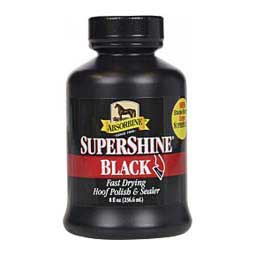 SuperShine Fast Drying Hoof Polish & Sealer for Horses Black 8 oz - Item # 11561
