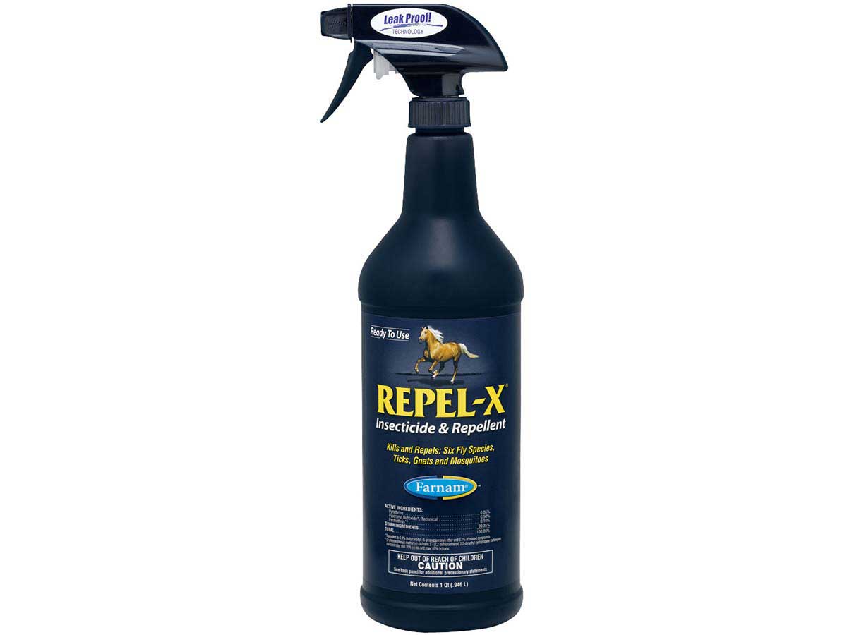 Repel X Fly Spray Insecticide Repellent For Use On Horses Dogs And Their Premises Farnam Fly Spra