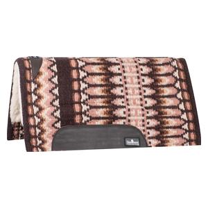 Sensorflex Wool Blanket Top Horse Saddle Pad Coffee/Chestnut 32 x 34 - Item # 11787