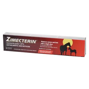 Zimecterin Paste Horse Dewormer (1.87% Ivermectin) Single dose - Item # 11817