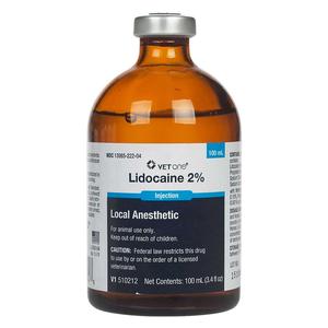 Lidocaine 2% for Animal Use 100 ml - Item # 118RX