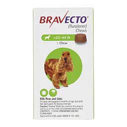 Bravecto Chews for Dogs 22-44 lbs 1 ct - Item # 1200RX