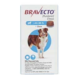 Bravecto Chews for Dogs 44-88 lbs 1 ct - Item # 1201RX