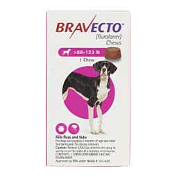 Bravecto Chews for Dogs 88-123 lbs 1 ct - Item # 1202RX
