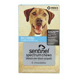 Sentinel Spectrum Chews for Dogs 50.1-100 lbs 6 ct - Item # 1206RX