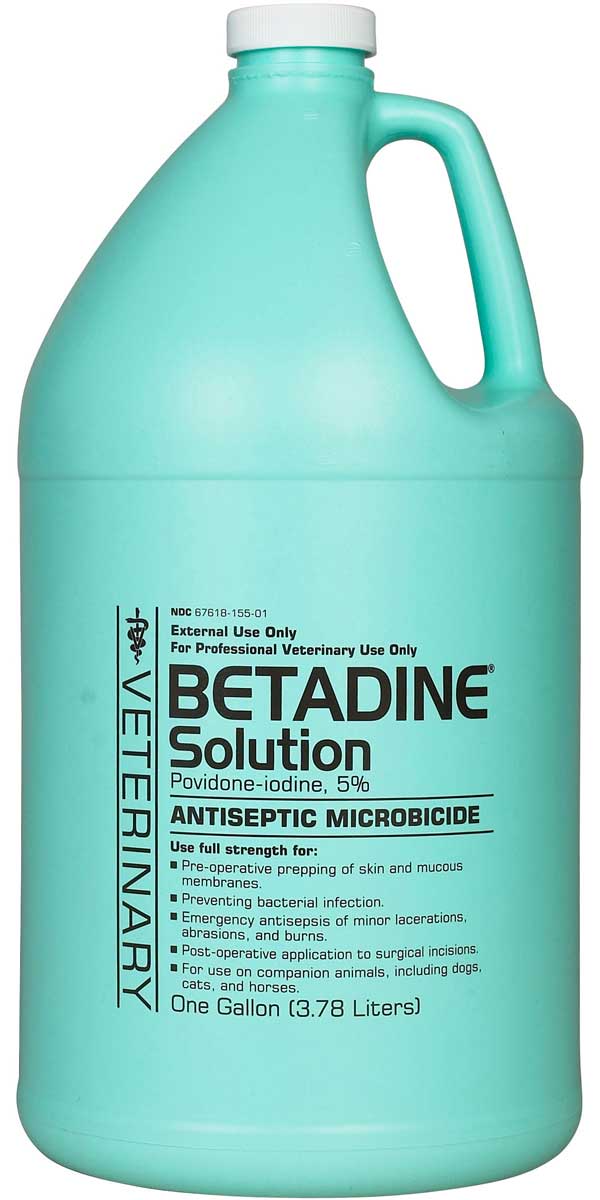 Betadine Solution 5% Povidone-iodine Antiseptic Microbicide for Animal Use