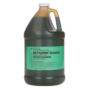 Betadine Solution 5% Povidone-iodine Antiseptic Microbicide for Animal Use