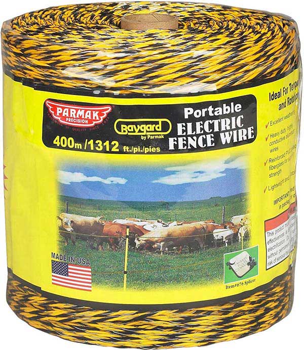 Baygard Wire Yellow/Black 1312 ft