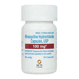 Minocycline Hydrochloride for Animal Use 100 mg 50 ct - Item # 1241RX