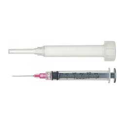 Disposable Syringes with Needles 1 ct (3 cc w/25 ga x 1 in) - Item # 12549