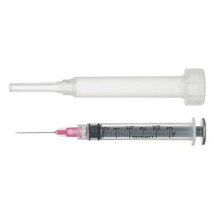 Disposable Syringes with Needles 1 ct (3 cc w/25 ga x 1 in) - Item # 12549