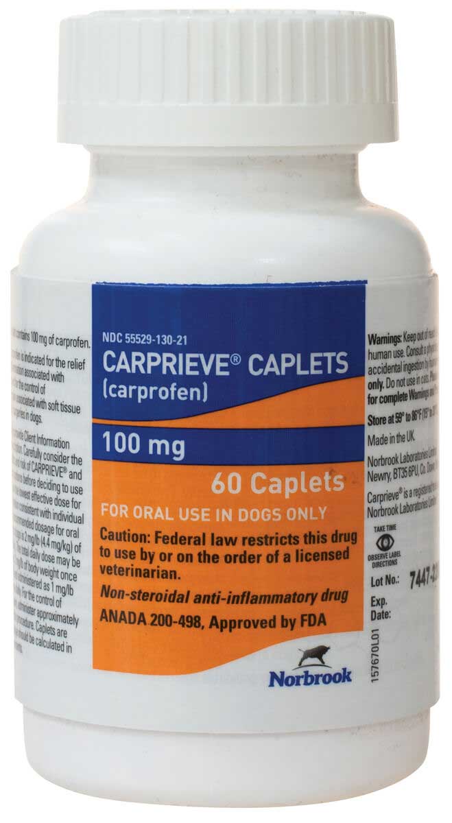 Carprofen Dosage Chart For Dogs