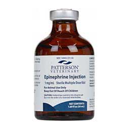 Epinephrine 1:1000 for Cattle, Horse, Sheep & Swine 50 ml - Item # 1278RX