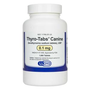 Thyro-Tabs Canine 0.1 mg 1000 ct - Item # 1283RX