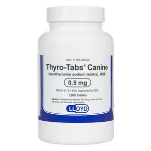 Thyro-Tabs Canine 0.5 mg 1000 ct - Item # 1291RX