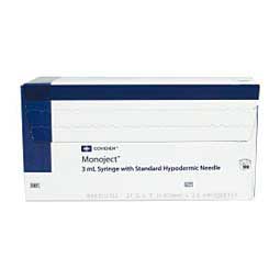 Disposable Syringes with Needles 100 ct (3 cc w/21 ga x 1 in) - Item # 12958