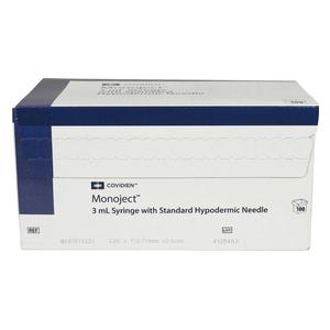 Disposable Syringes with Needles 100 ct (3 cc w/22 ga x 1 in) - Item # 12959