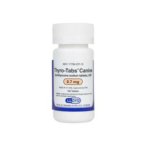 Thyro-Tabs Canine 0.7 mg 120 ct - Item # 1295RX