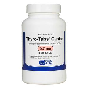 Thyro-Tabs Canine 0.7 mg 1000 ct - Item # 1296RX