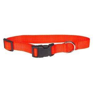 Scott's Adjustable Dog Collar Hot Orange 1 x 18-26 in - Item # 13325