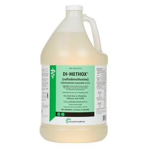 Di-Methox 12.5% Sulfadimethoxine Solution for Cattle, Chickens and Turkeys Gallon - Item # 1336RX