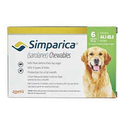 Simparica Chewable Tablets for Dogs 44.1-88 lbs 6 ct - Item # 1363RX