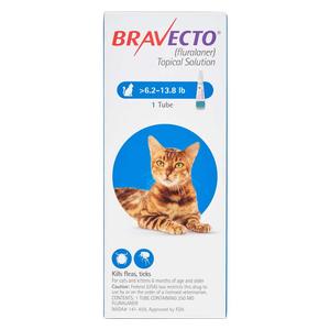 Bravecto Topical Solution for Cats 6.2-13.8 lbs 250 mg 1 ct - Item # 1371RX