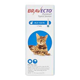 Bravecto Topical Solution for Cats 6.2-13.8 lbs 250 mg 1 ct - Item # 1371RX
