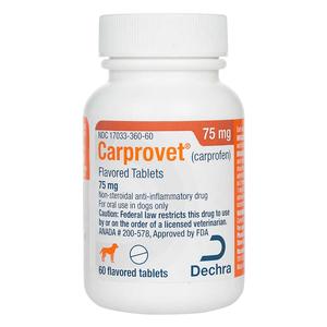 Carprovet Carprofen (compares to Rimadyl) 75 mg 60 ct - Item # 1375RX