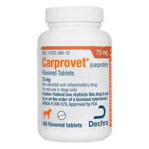 Carprovet Carprofen (compares to Rimadyl) 75 mg 180 ct - Item # 1376RX