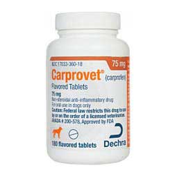 Carprovet Carprofen (compares to Rimadyl) 75 mg 180 ct - Item # 1376RX