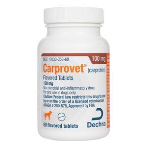 Carprovet Carprofen (compares to Rimadyl) 100 mg 60 ct - Item # 1377RX